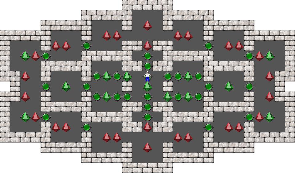 Sokoban Sasquatch 02 Arranged level 29